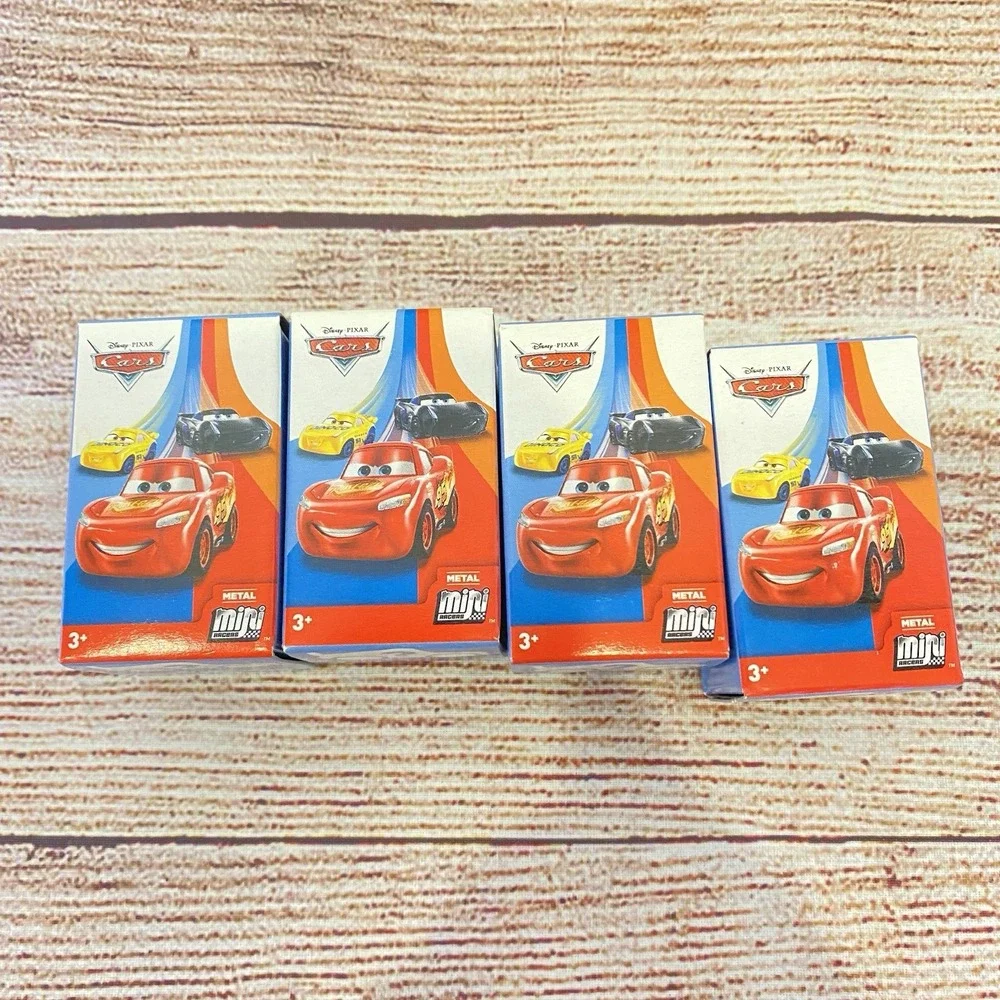 Disney Cars Metal Mini Racers LOT of 4 Blind Box - NEW IN BOX